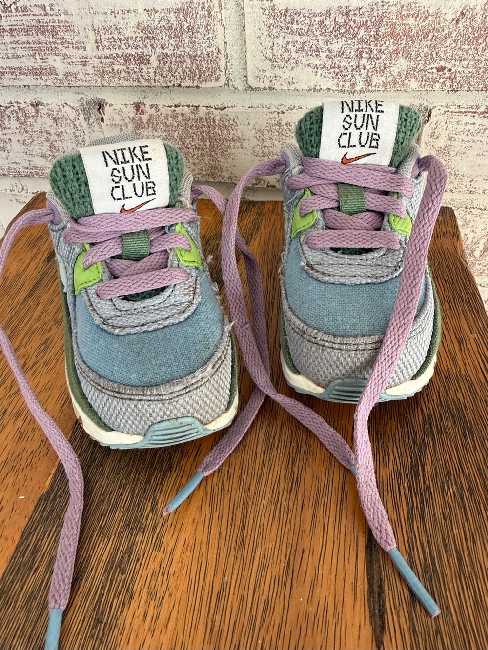 Nike Kids Sun Club Lavender, Green & Blue Casual Sneakers